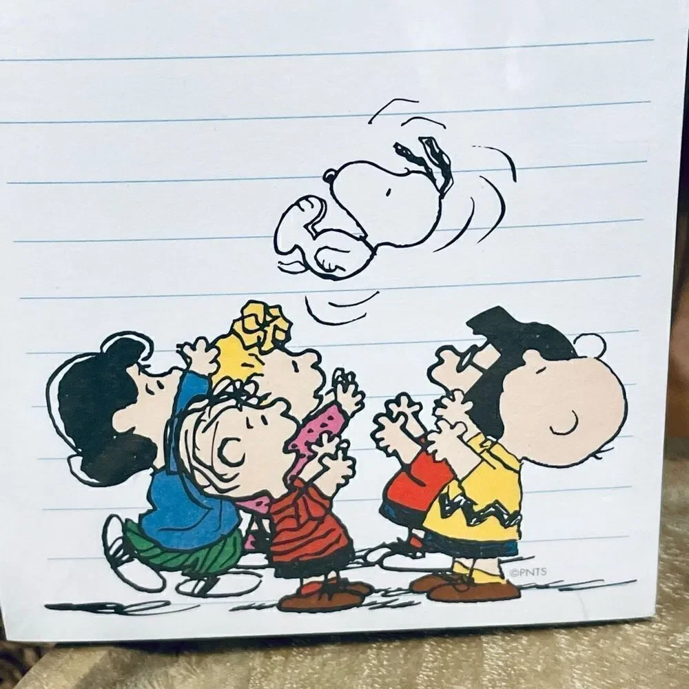 NWT Graphique Magnetic Peanuts Snoopy & Gang Grocery,Shopping,To do List Notepad